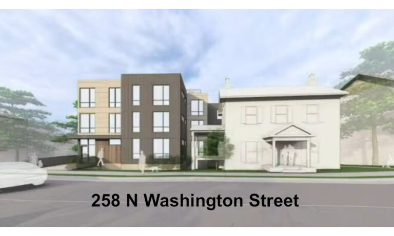 Rendering of proposed addition to 258 N Washington historic home