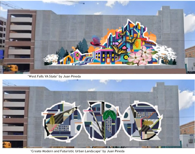 artwork murals for West Falls