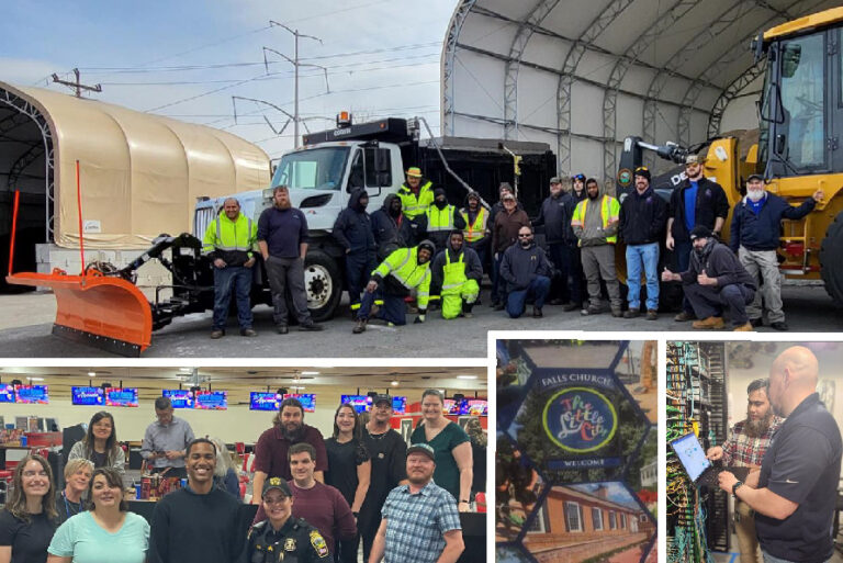 Collage of city workers
