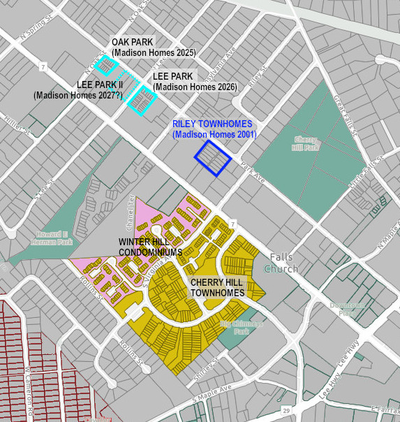 Map of the Winter Hill neighborhood