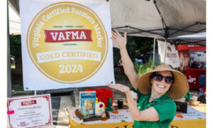 falls church farmers market award at the stand. feature image.