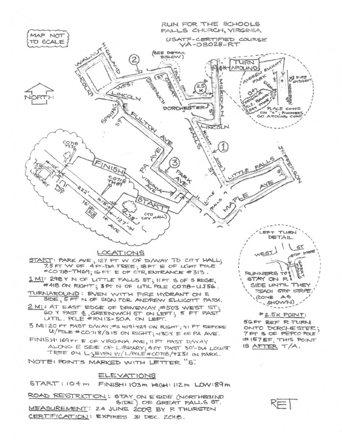 Run for the Schools course map.