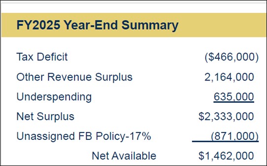 FY2025 year-end summary