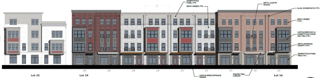 WMATA West Falls townhomes elevation