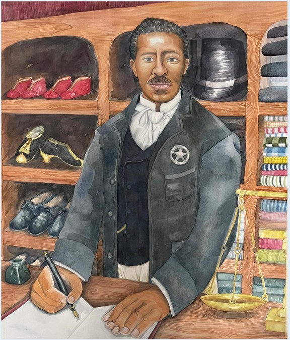 Frederick Foote, Jr., portrait by Asia Anderson