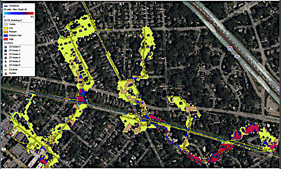 Greening of Lincoln flood risk map for the east end 