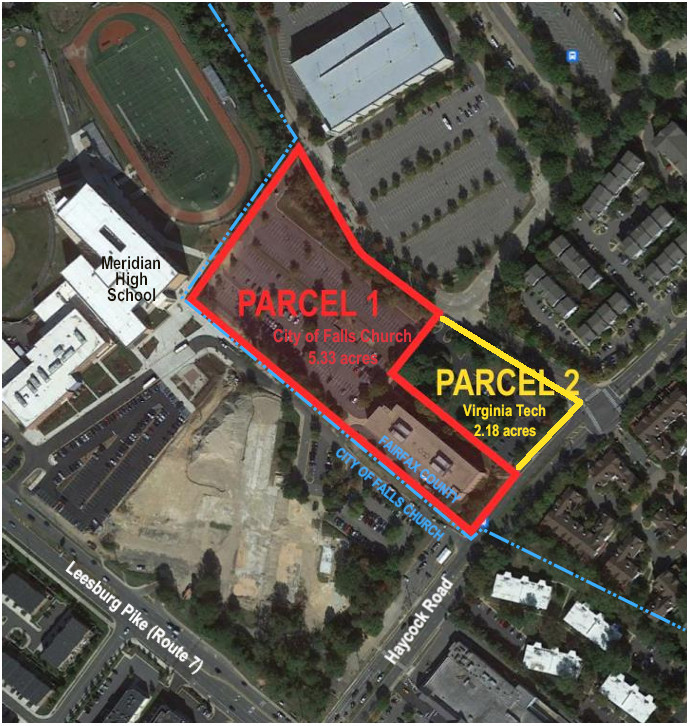 Kiessling Tract land parcels map - location of grad center