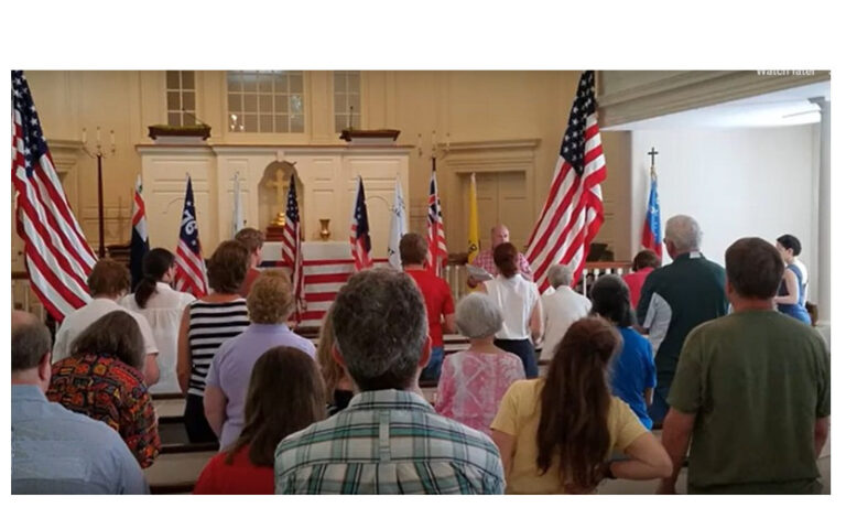 Photo of July 4 remembrace in Falls Church