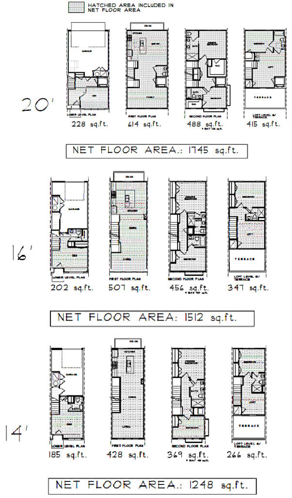 Lee Park floor plans