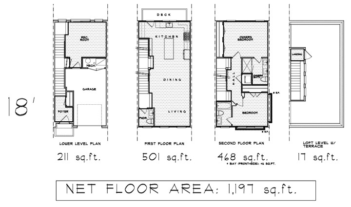 Alley units floor plans