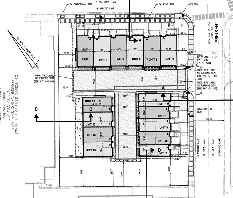 Lee PArk II site plan drawing.