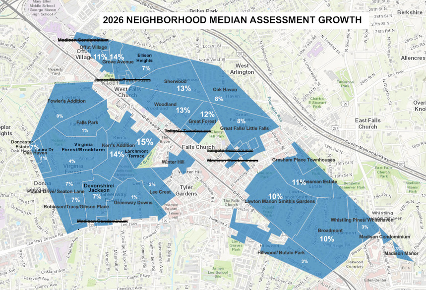 Neighborhood median assessment growth