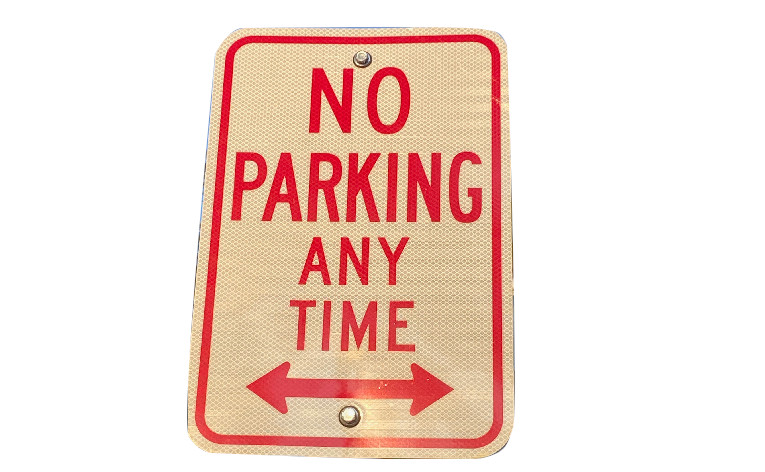 parking requirements sign