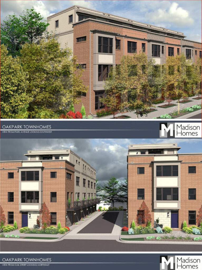 2 rendition of the OakPark townhomes