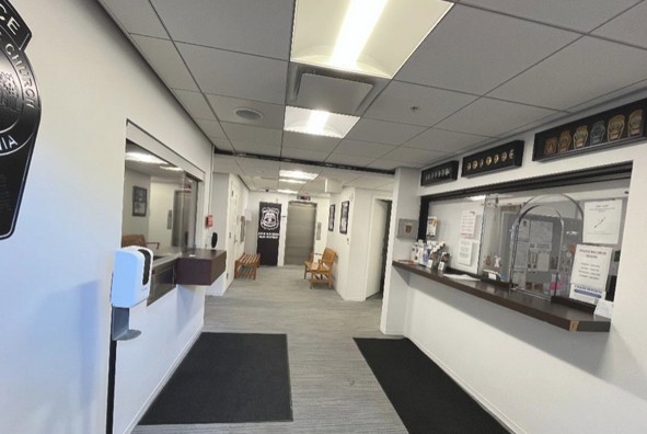 Falls Church Police headquarters interior.