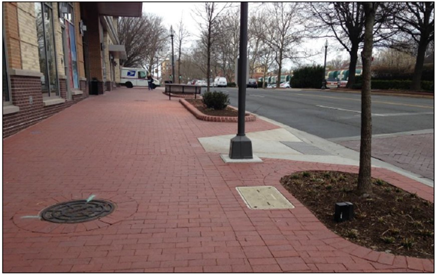 Current streetscape design standards photo.