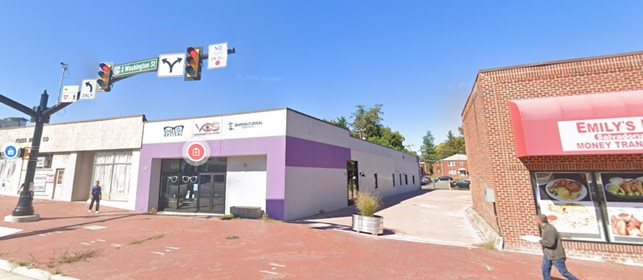 Location of the Tinner Hill Plaza parklet.