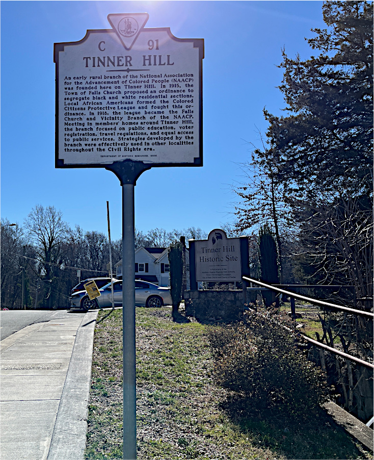Tinner Hill Historic marker