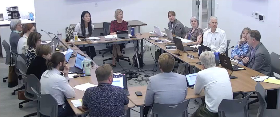 Photo of CC Work session on tree canopy. October 6, 2025.