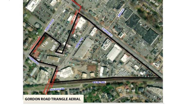 City Explores Redeveloping the 15-Acre Gordon Road Triangle, Including Its Property Yard