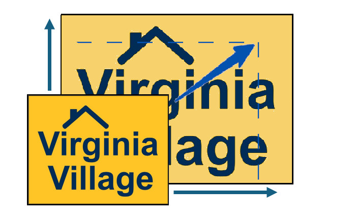 Virginia Village Logo reflecting increased heights and reduced setbacks