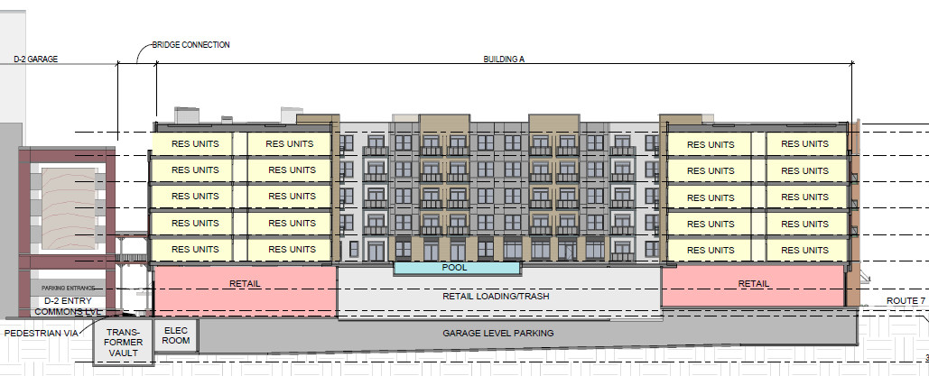 Alder building cross section drawing.